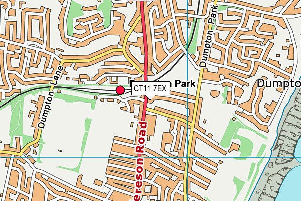 CT11 7EX map - OS VectorMap District (Ordnance Survey)