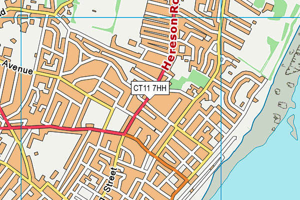 CT11 7HH map - OS VectorMap District (Ordnance Survey)