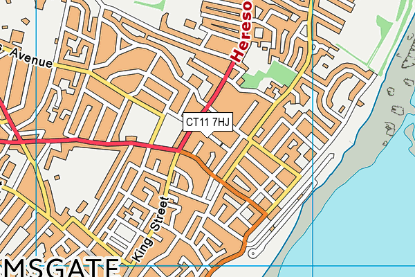 CT11 7HJ map - OS VectorMap District (Ordnance Survey)