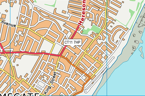 CT11 7HP map - OS VectorMap District (Ordnance Survey)