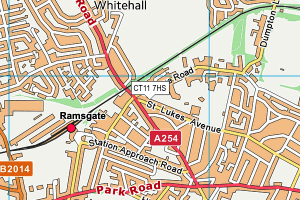 CT11 7HS map - OS VectorMap District (Ordnance Survey)