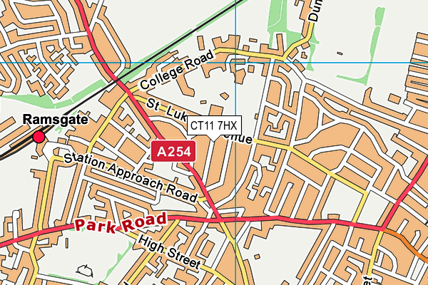 CT11 7HX map - OS VectorMap District (Ordnance Survey)