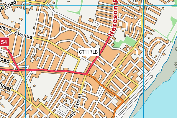 CT11 7LB map - OS VectorMap District (Ordnance Survey)
