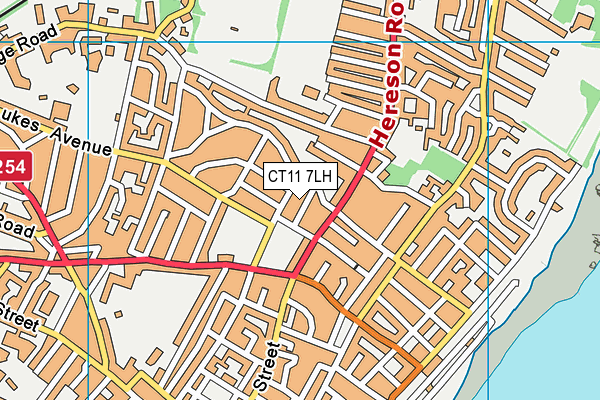 CT11 7LH map - OS VectorMap District (Ordnance Survey)