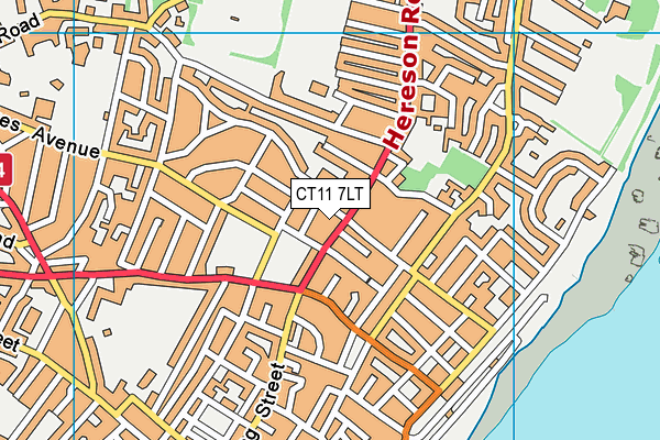 CT11 7LT map - OS VectorMap District (Ordnance Survey)