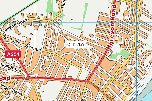 CT11 7LW map - OS VectorMap District (Ordnance Survey)