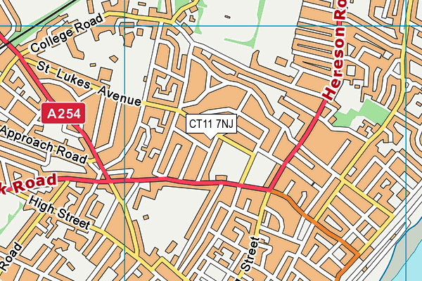 CT11 7NJ map - OS VectorMap District (Ordnance Survey)