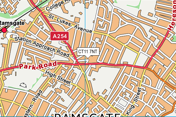 CT11 7NT map - OS VectorMap District (Ordnance Survey)