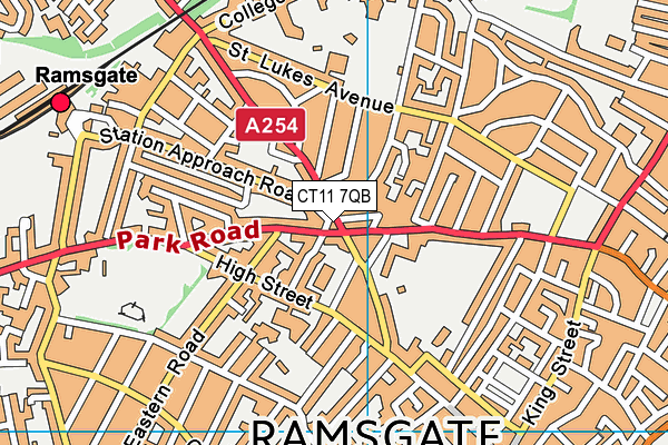 CT11 7QB map - OS VectorMap District (Ordnance Survey)