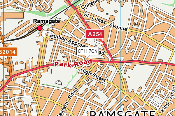 CT11 7QN map - OS VectorMap District (Ordnance Survey)