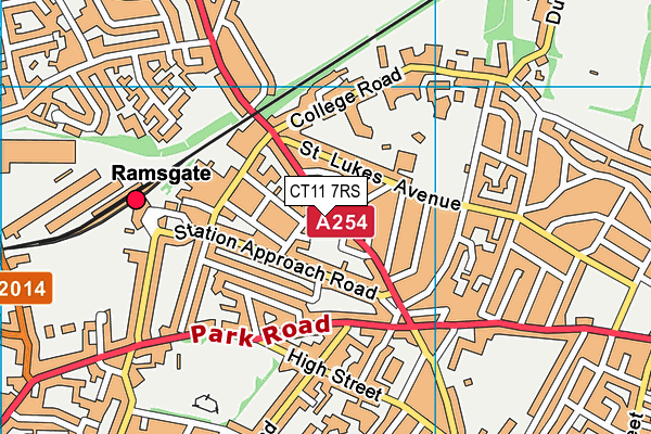 CT11 7RS map - OS VectorMap District (Ordnance Survey)