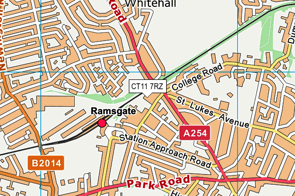 CT11 7RZ map - OS VectorMap District (Ordnance Survey)