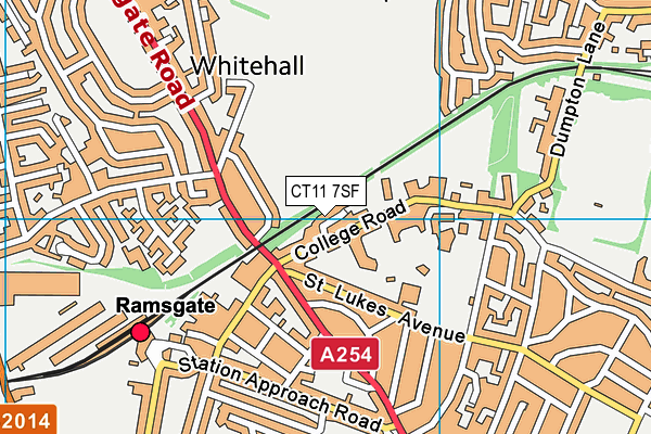 CT11 7SF map - OS VectorMap District (Ordnance Survey)