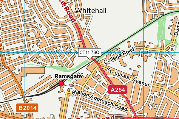 CT11 7SQ map - OS VectorMap District (Ordnance Survey)