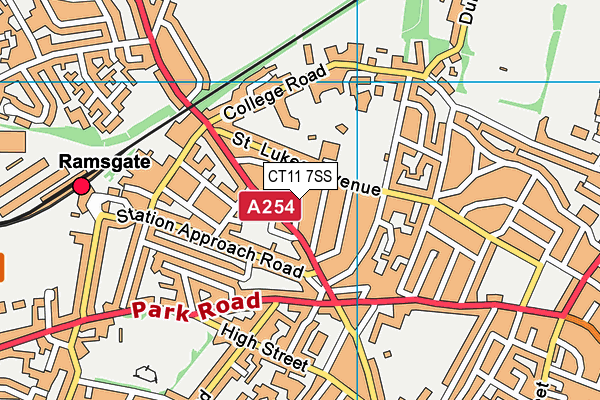 CT11 7SS map - OS VectorMap District (Ordnance Survey)