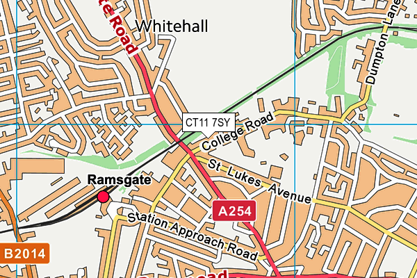 CT11 7SY map - OS VectorMap District (Ordnance Survey)