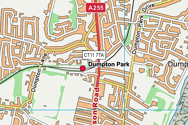 CT11 7TA map - OS VectorMap District (Ordnance Survey)