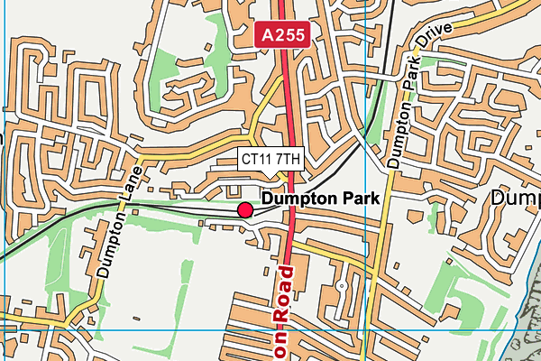 CT11 7TH map - OS VectorMap District (Ordnance Survey)