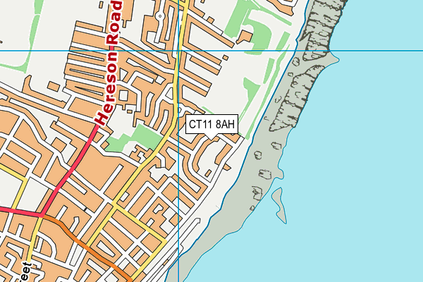 CT11 8AH map - OS VectorMap District (Ordnance Survey)