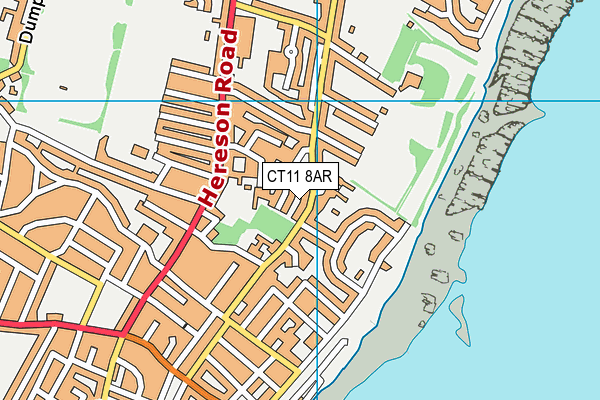 CT11 8AR map - OS VectorMap District (Ordnance Survey)