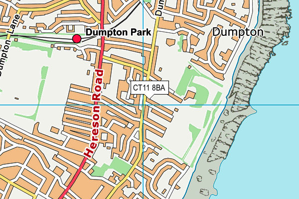 CT11 8BA map - OS VectorMap District (Ordnance Survey)