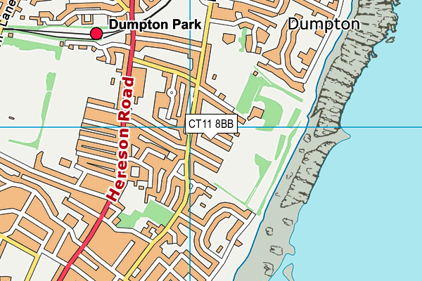 CT11 8BB map - OS VectorMap District (Ordnance Survey)