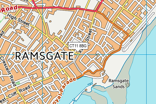 CT11 8BG map - OS VectorMap District (Ordnance Survey)