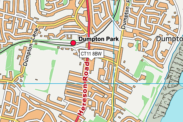 CT11 8BW map - OS VectorMap District (Ordnance Survey)