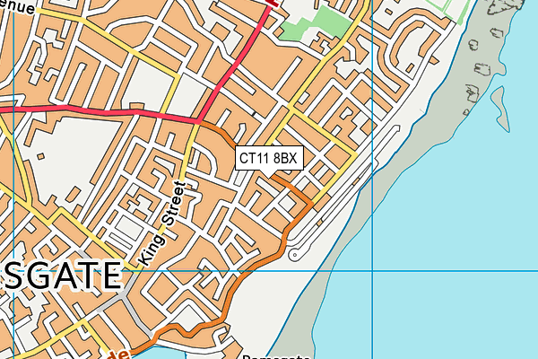 CT11 8BX map - OS VectorMap District (Ordnance Survey)