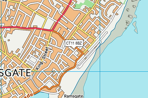 CT11 8BZ map - OS VectorMap District (Ordnance Survey)