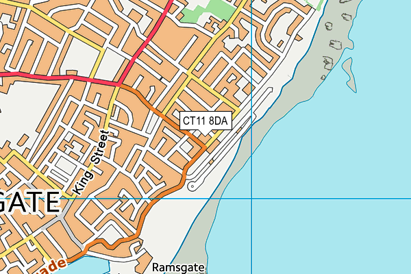 CT11 8DA map - OS VectorMap District (Ordnance Survey)
