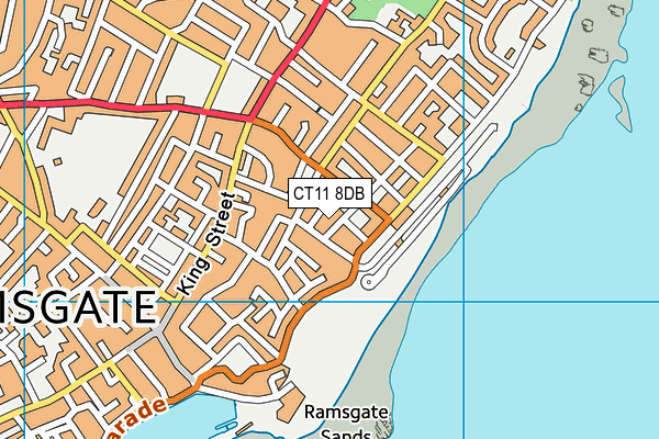 CT11 8DB map - OS VectorMap District (Ordnance Survey)