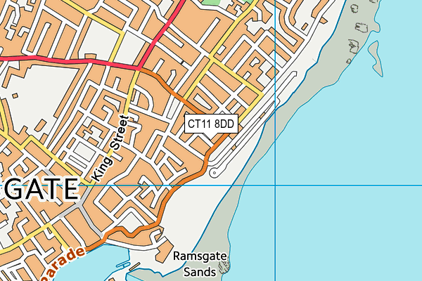 CT11 8DD map - OS VectorMap District (Ordnance Survey)