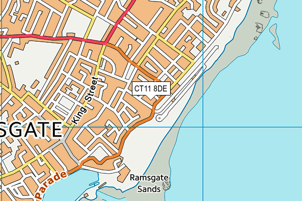 CT11 8DE map - OS VectorMap District (Ordnance Survey)