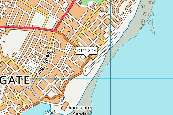 CT11 8DF map - OS VectorMap District (Ordnance Survey)