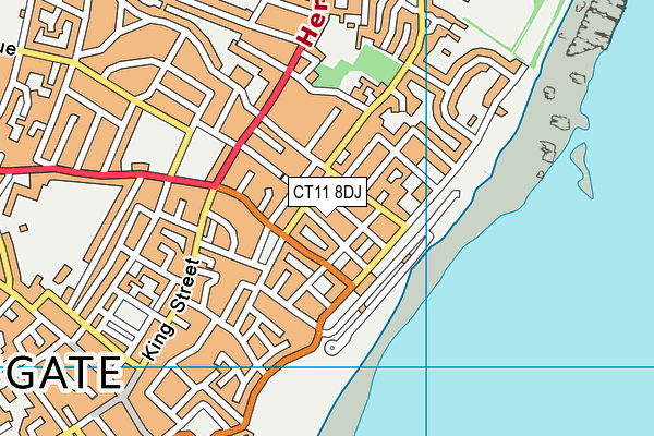 CT11 8DJ map - OS VectorMap District (Ordnance Survey)