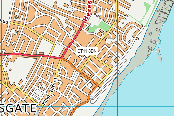 CT11 8DN map - OS VectorMap District (Ordnance Survey)