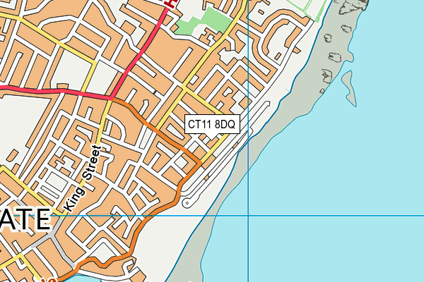 CT11 8DQ map - OS VectorMap District (Ordnance Survey)