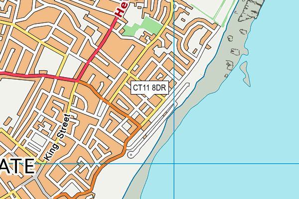 CT11 8DR map - OS VectorMap District (Ordnance Survey)