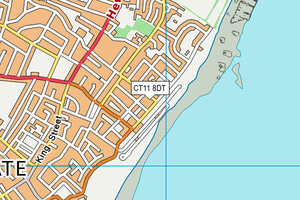 CT11 8DT map - OS VectorMap District (Ordnance Survey)