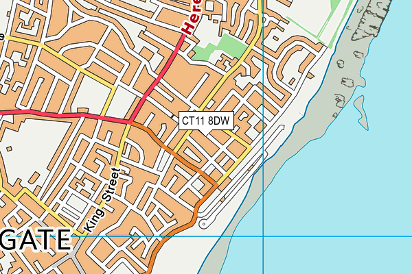 CT11 8DW map - OS VectorMap District (Ordnance Survey)