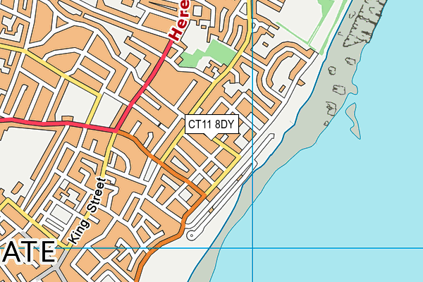 CT11 8DY map - OS VectorMap District (Ordnance Survey)