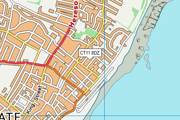 CT11 8DZ map - OS VectorMap District (Ordnance Survey)