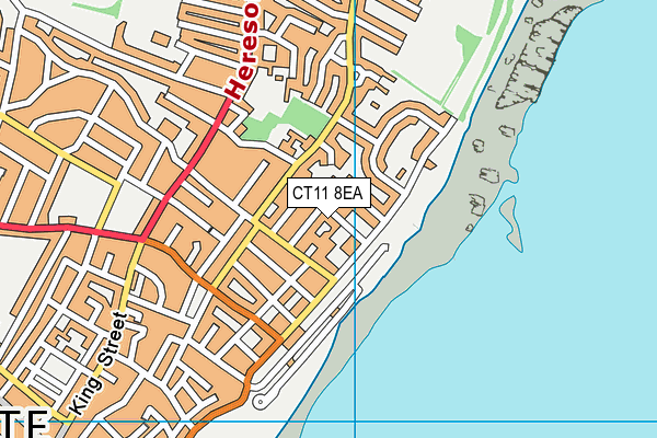 CT11 8EA map - OS VectorMap District (Ordnance Survey)