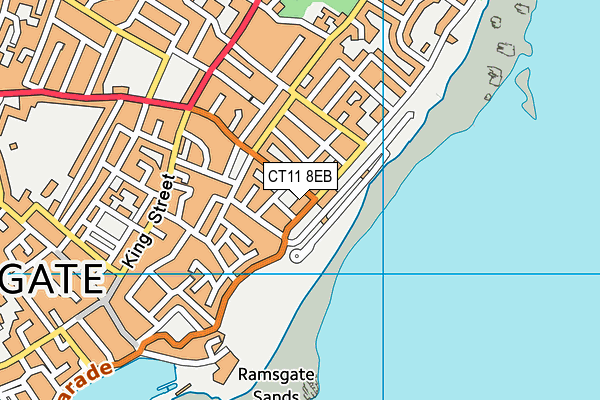 CT11 8EB map - OS VectorMap District (Ordnance Survey)