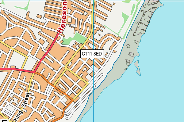 CT11 8ED map - OS VectorMap District (Ordnance Survey)