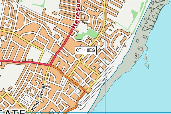CT11 8EG map - OS VectorMap District (Ordnance Survey)