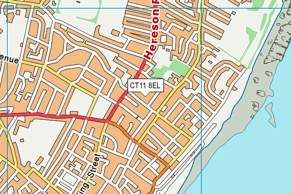 CT11 8EL map - OS VectorMap District (Ordnance Survey)