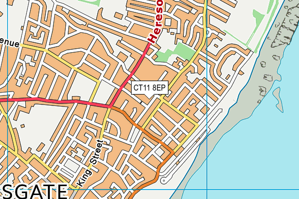 CT11 8EP map - OS VectorMap District (Ordnance Survey)