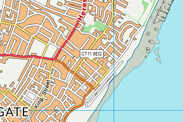 CT11 8EQ map - OS VectorMap District (Ordnance Survey)